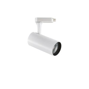 Spot FOX 8W IRC90 pour rail triphasé finition Blanc mat 