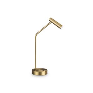 Lampe de bureau tête cylindrique EASY finition Laiton mat 