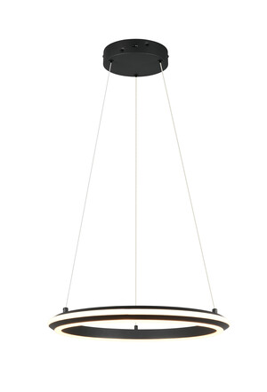 Suspension LED TRIO AMADOR 331010132- Forme ronde, noir Mat, 34 W, CCT et hauteur réglable