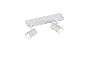 Barre 2 Spots Plafonnier TARYN - Blanc Mat