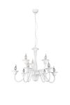 Lustre chandelier  blanc 9 branches ELSA de TrioLighting