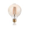 Globe ambre 95mm LED 4W E27 2200°K lumière dorée