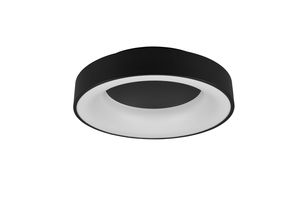 Plafonnier LED rond noir mat GIRONA