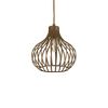 Suspension cage en cloche ONION finition Marron 