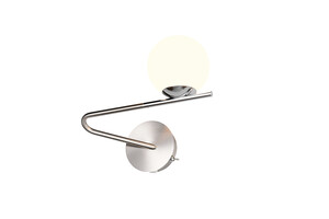 Applique Murale FLAMING - Nickel Mat / Verre