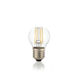 Ampoule sphérique claire LED 4W E27 2700°K lumière chaude