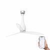 ETERFAN M – Ventilateur de plafond blanc brillant connecté Wiz Smart