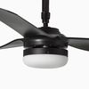 Ventilateur de Plafond PUNT noir avec Éclairage LED et Contrôle Tuya Smart