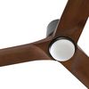 Ventilateur de Plafond connecté HEYWOOD TUB L –Faro– Bois foncé, LED, Télécommande