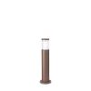 Potelet ou mini lampadaire de jardin TRONCO finition Marron 