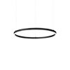 Oracle Slim Round – cercle suspendu noir LED par Ideal Lux