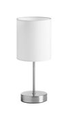 Lampe SET avec abat-jour finition Chrome mat et blanc