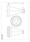 Suspension Trio Cardona 349614532 - LED 29 W dimmable - noir mat
