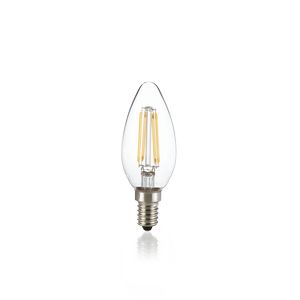 Ampoule flamme claire LED 4W E14 2700°K lumière chaude