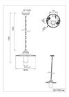 Suspension extérieure BRENTA IP44 marron de Triolighting