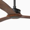Ventilateur de plafond Just FAN XL noir/noyer avec télécommande