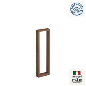 Borne rectangulaire profil aluminium IP66 ARKE 700 en marron rouille