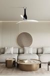 ETERFAN M – Ventilateur de plafond noir brillant