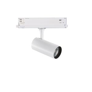 Spot FOX 8W IRC90 1-10V pour rail triphasé finition Blanc mat 