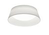 Plafonnier LED rond PONTS et abat-jour blanc