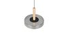 Suspension CELESTE – Élégance bois, verre et métal avec LED réglable