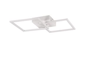 Plafonnier Led blanc mat double carrés TRAIL TrioLighting