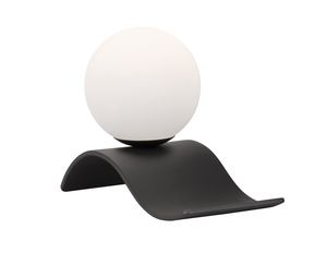  Lampe à poser LARA noir mat/boule blanche E14