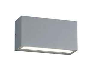 Applique de jardin led 2x5W TRENT titane IP65