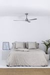 AMELIA ventilateur plafond design gris – connecté TUYA, télécommande, 6 vitesses, pour pièces 17–28 m²