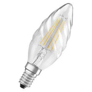 Flamme torsadée claire filament LED 4W 827 E14 Ledvance/Osram