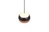 Suspension 1 tête boule ORBIT finition Noir mat et café