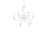 Lustre chandelier  blanc 9 branches ELSA de TrioLighting