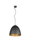 Lustre TILDA grand en métal noir & or de TrioLighting