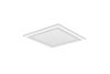 Plafonnier Led carré moyen blanc mat CARUS TrioLighting