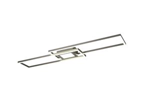 Plafonnier LED 2 rectangles nickel mat GANADO