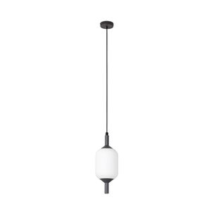 Suspension cylindrique pour l'extérieur IP44 SAIGON R17 finition Anthracite et blanc