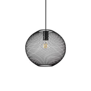 Lustre cage grillagé NET finition Noir mat 