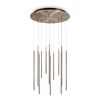 Ideal Lux FILO SP12 – Suspension 12 tubes LED Ø60 cm laiton mat/satiné 2700K