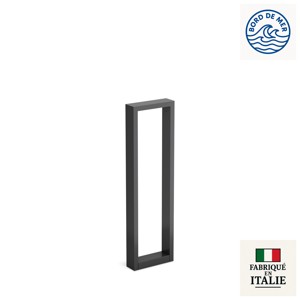 Borne rectangulaire profil aluminium IP66 ARKE 700 en gris RAL7021
