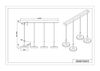 Suspension CELESTE – Élégance bois, verre et métal avec LED réglable