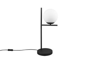 Lampe à poser noire et boule blanche série PURE de TrioLighting