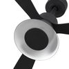 AMELIA CONE LED ventilateur plafond design noir – télécommande, 6 vitesses, pour pièces 17–28 m²