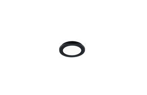 Plafonnier LED rond noir mat CAMILLUS 10W