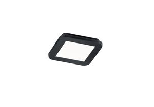 Plafonnier LED carré noir mat CAMILLUS 10W