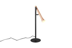 Lampe à poser Trio Fiato 552010165 – LED 3W dimmable noir mat et café