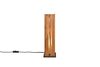 Lampe KARUNI – Bois naturel ajouré, métal noir mat