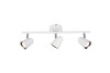 Barre 3 Spots LED Trio TOULOUSE Blanc Mat - R82123131