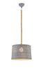  Suspension ROTIN gris antique E27gamme VINTAGE