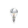 Ampoule sphérique calotte argentée LED 4W E14 3000°K