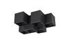 Plafonnier FERNANDO noir mat 6 cubes de Triolighting